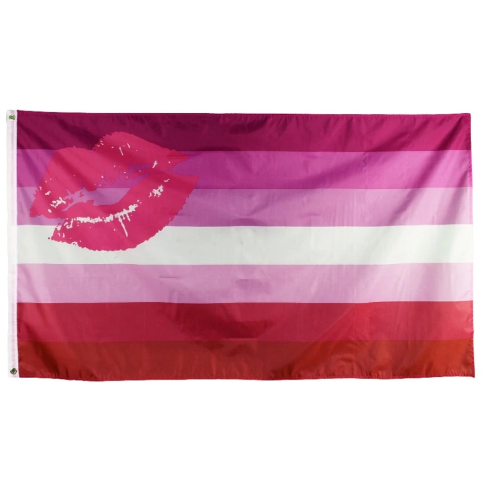 'Lipstick Lesbian' Flag - 3x5Ft (90x150cm)